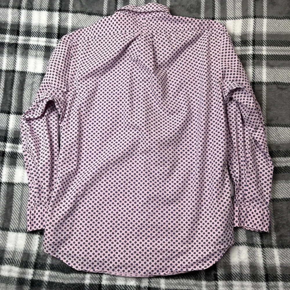 Ralph Lauren‎ Button Up Shirt Mens L Geometric Slim Fit Colorful Oxford Long Slv